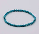 4mm Turquoise stretch bracelet - Skull & Barrel Co.