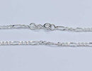24" Sterling Figaro chain