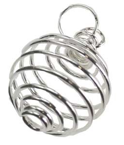 (set of 24) 3/4" Silver Plated coil