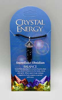 Balance (snowflake obsidian) double terminated