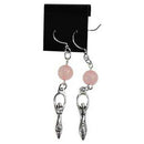 Rose Quartz Goddess earrings - Skull & Barrel Co.