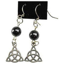 Hematite Triquetra earrings - Skull & Barrel Co.