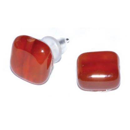 Carnelian stud earrings - Skull & Barrel Co.