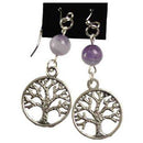 Amethyst Tree of Life earrings - Skull & Barrel Co.