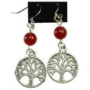 Carnelian Tree of Life earrings - Skull & Barrel Co.