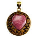 Clay and Gemstone pendant - Skull & Barrel Co.