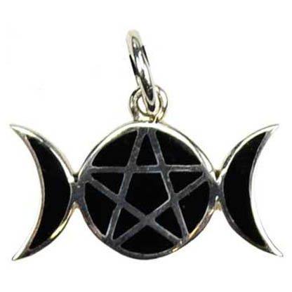 Pentagram Moons sterling silver - Skull & Barrel Co.