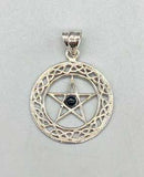 30mm Black Obsidian Pentagram