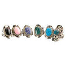 Stone adjustable ring (various) - Skull & Barrel Co.