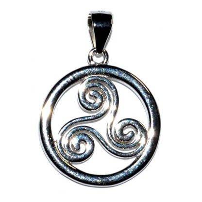 5/8" Trinity Spiral sterling pendant - Skull & Barrel Co.