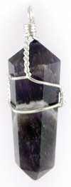 Amethyst wire wrapped point