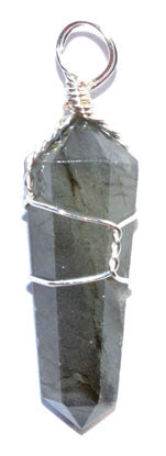 (set of 5) Labradorite wire wrapped point