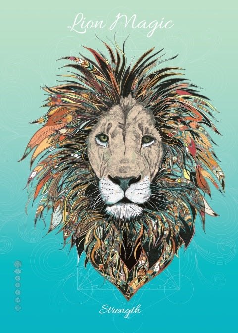 Lion Magic Card for Strength - Skull & Barrel Co.