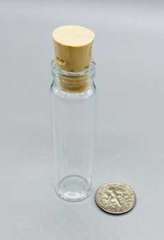 Glass vial w/ cork (2-Dram)