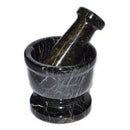 2 1/2" Black mortar and pestle set - Skull & Barrel Co.