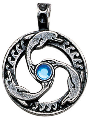 Dolphin Triskilian Pendant for Guidance & Inner Peace - Skull & Barrel Co.