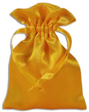Yellow Satin Pouches (12 pcs) - Skull & Barrel Co.
