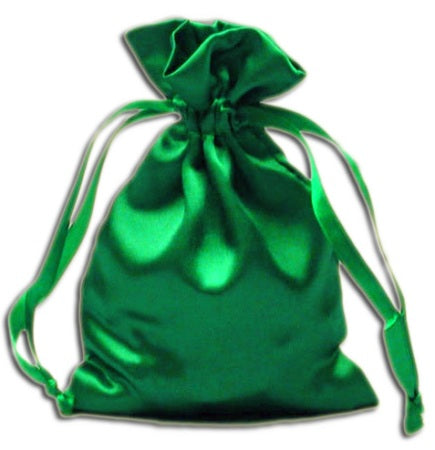 Emerald Green Satin Pouches (12 pcs) - Skull & Barrel Co.