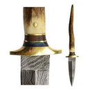 Bone Damascus athame - Skull & Barrel Co.