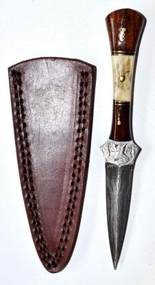7" Baby Stag Damascus athame - Skull & Barrel Co.