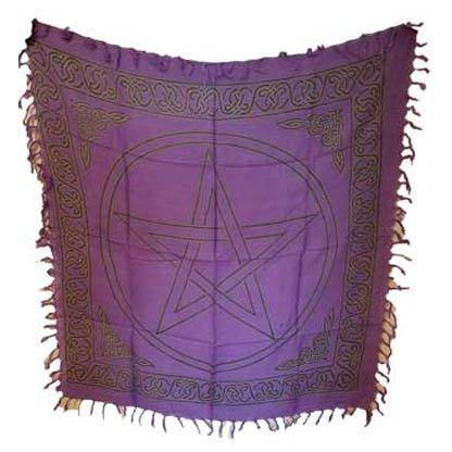 Pentagram altar cloth 36" x 36" - Skull & Barrel Co.