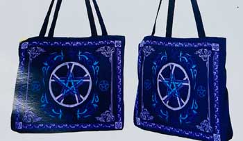 15.5" x 17.5" Pentagram tote  bag