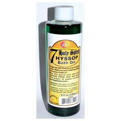 8oz 7 Holy Spirit Hyssop bath oil - Skull & Barrel Co.
