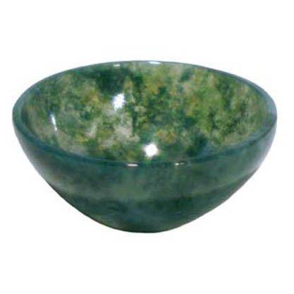 2" Green Moss Agate Devotional Bowl - Skull & Barrel Co.
