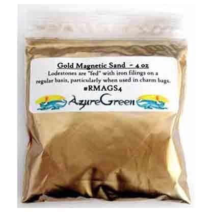 Gold Magnetic Sand (Lodestone Food)4oz - Skull & Barrel Co.