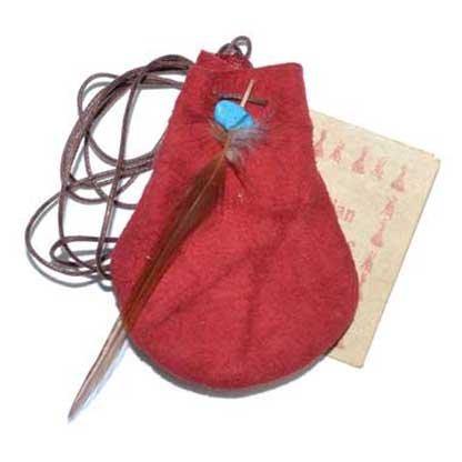 3" Medicine Dream bag Red - Skull & Barrel Co.