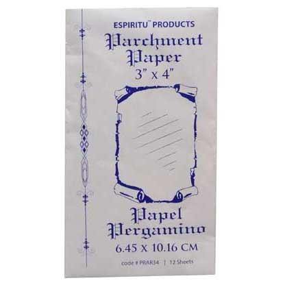 3" x 4" Parchment Paper 12 pack - Skull & Barrel Co.