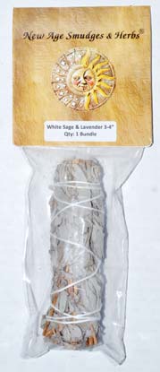 3" White Sage & Lavender smudge stick - Skull & Barrel Co.