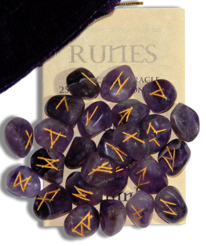 Amethyst Gemstone Runes - Skull & Barrel Co.