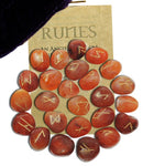 Carnelian Gemstone Runes - Skull & Barrel Co.