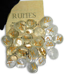 Crystal Quartz Gemstone Runes - Skull & Barrel Co.