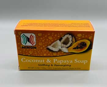 5oz Coconut & Papaya ninon soap