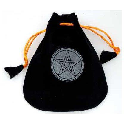 Pentagram Velveteen Black Bag5" - Skull & Barrel Co.