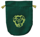 Green Satin Triple Hare Tarot Bag - Skull & Barrel Co.