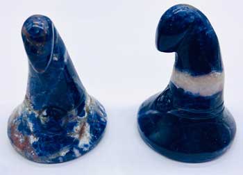 (set of 2) 1 3/4" Witch's Hat Sodalite