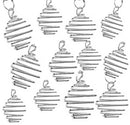 Silver Square Treasure Spirals 100 pieces - Skull & Barrel Co.