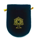 Green Velvet Tree of Life Tarot Bag - Skull & Barrel Co.