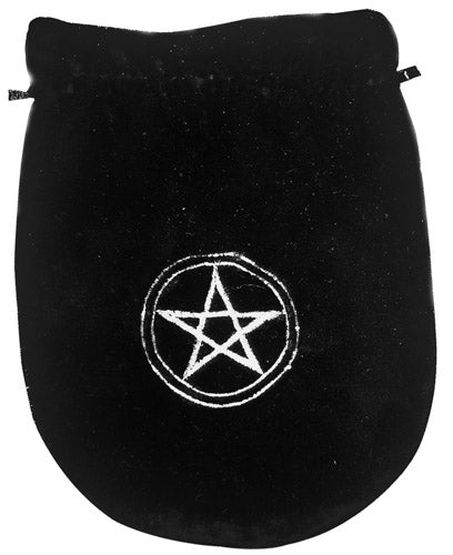 Black Velvet Pentagram Tarot Bag - Skull & Barrel Co.