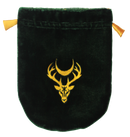 Green Velvet Moon Stag Tarot Bag - Skull & Barrel Co.