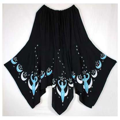 Moon Goddess Long Skirt black - Skull & Barrel Co.