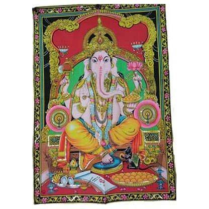 30" x 40" Ganesha Multi Color tapestry - Skull & Barrel Co.