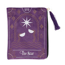 The Star Purple Velvet Zippered Tarot Card Bag - Skull & Barrel Co.